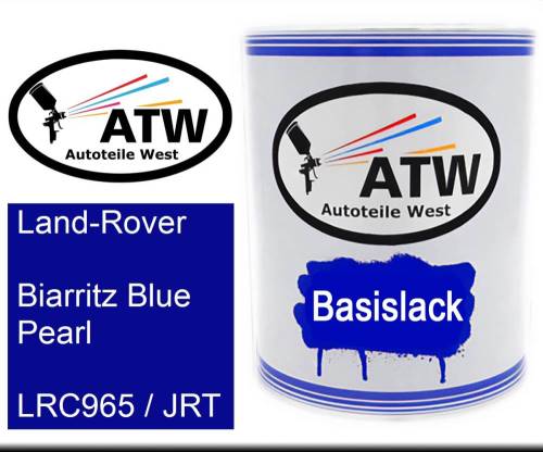 Land-Rover, Biarritz Blue Pearl, LRC965 / JRT: 1L Lackdose, von ATW Autoteile West.